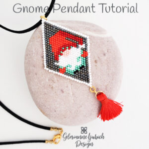 Holiday Elf Pendant Beading Tutorial