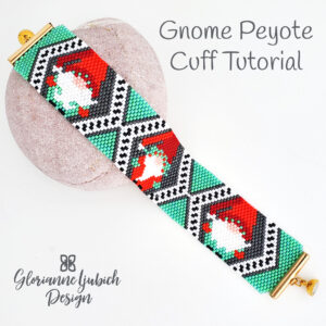 Gnome Peyote Stitch Cuff Tutorial