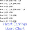 Beadwork Heart Earrings Instructions