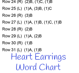 Beadwor Heart Earrings Instructions