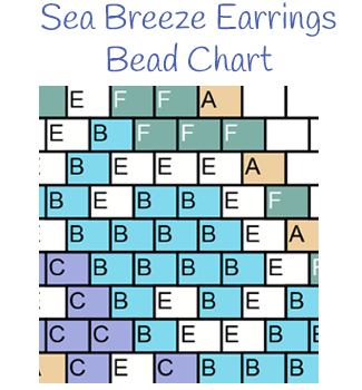Sea Breeze Earrings Bead Chart