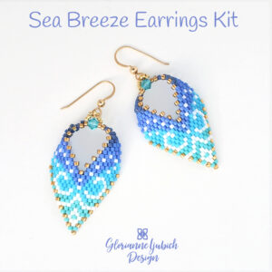 Sea Breeze Brick Stitch Earrings Kit