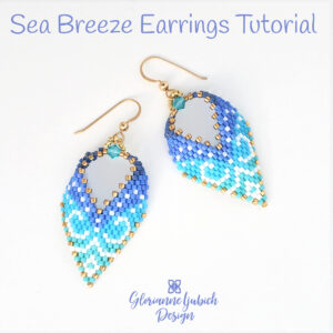 Sea Breeze Brick Stitch Earrings Tutorial
