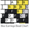 Bee Earrings Bead Chart72dpi Beaded Bee Earrings Bead Chart