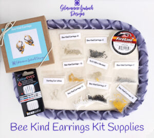 Bee Kind Earrings Kit Supplies