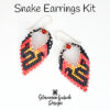 Snake Earrings Kit on angle 600 Snake Earrings Beading Kit