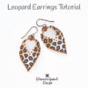 Leopard Earrings Tutorial on white 600