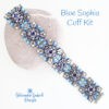 Blue Sophia Cuff Kit on rock600 Blue GemDuo Cuff Kit