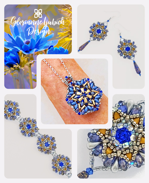 Cobalt Drop Duo Jewelry Kit Set