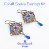 Cobalt Gem Duo Earrings Bead Kit