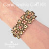 Coral Sophia Cuff Kit on wrist600 Coral Shaped Bead Bracelet Kit