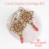 Coral Sophia Duo Bead Earrings Kit