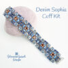 Denim Sophia Cuff Kiton rock600light Denim Art Deco Cuff Kit