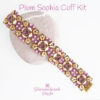 Plum Sophia Cuff Kit on Rock600 Pink Plum Bracelet Beading Kit