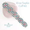 Rose Sophia Cuff Kit on Rock600 Rose Deluxe Beadwork Bracelet Kit