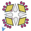 GemDuo Earrings Instructions Sketch