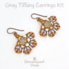 Gray Bronze Super Duo Beaded Earrings Kit