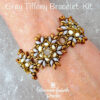 Gray Tiffany Bracelet Kit on wrist 600 Gray SuperDuo Bracelet Beading Kit