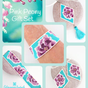 Pink Peony Jewelry Beading Set