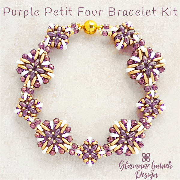 Purple Shaped Bead Bracelet Kit