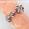 Taupe Petit Four Bracelet Kit on wrist 600 Taupe SuperDuo Bracelet Kit