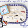 Snowman Earrings Kit Supplies 325 Frosty Earrings Beading Kit Supplies