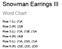 Snowman Earrings III