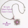 Silver plated chain & TierraCast Clasp