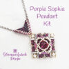 Deluxe Purple Pendant Beading Kit