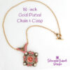 Vintaj Gold-plated chain & clasp
