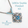 White & Blue Pendant Beading Kit