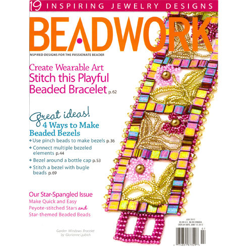 Garden Windows Bracelet Beadwork Cover July 2012